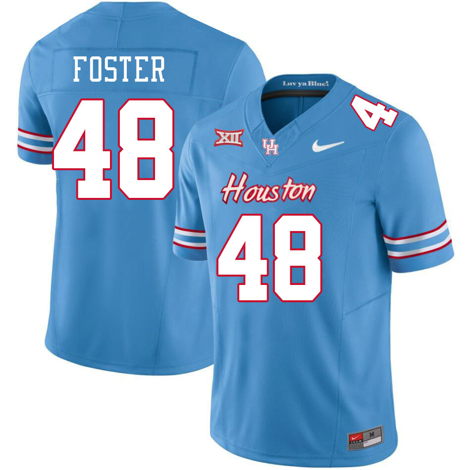 Men #48 Brock Foster Houston Cougars College Football Jerseys Stitched-Oilers